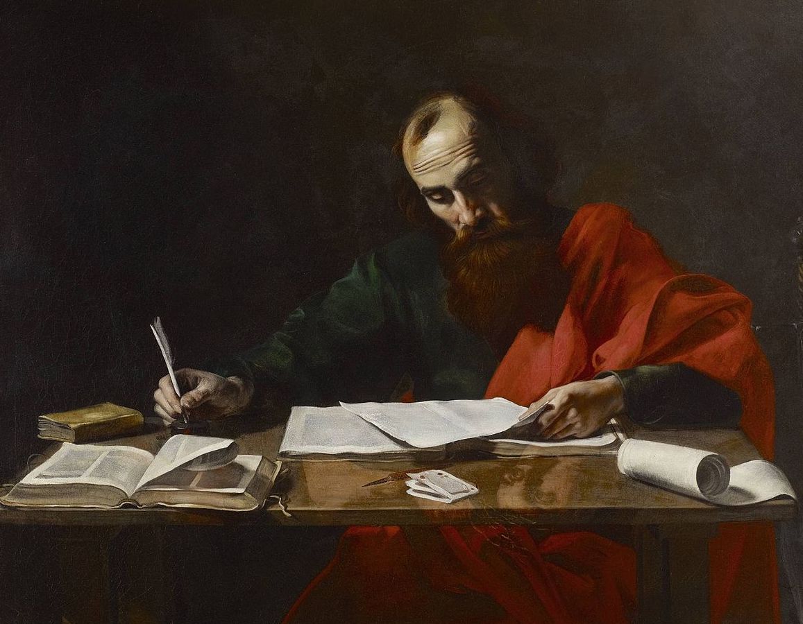 Saint Paul Writing His Epistles